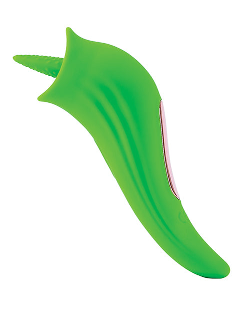 Load image into Gallery viewer, Space Starburst Clitoral Licking Vibe - Neon Green