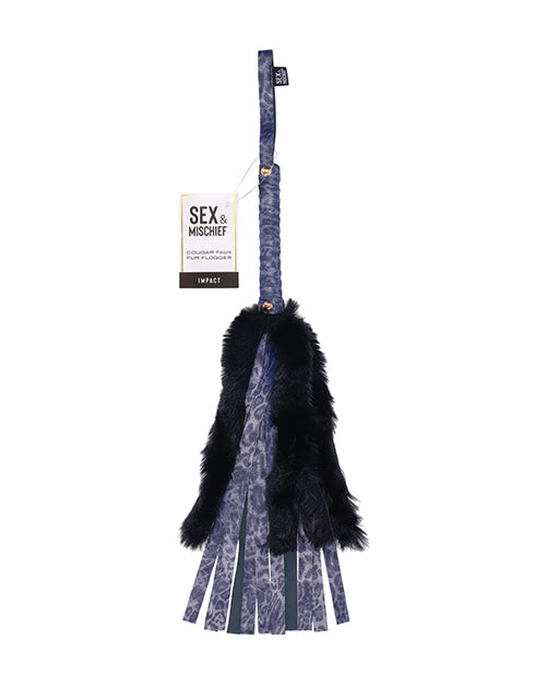 Φόρτωση εικόνας στο πρόγραμμα προβολής Gallery, Cougar Faux Fur Flogger