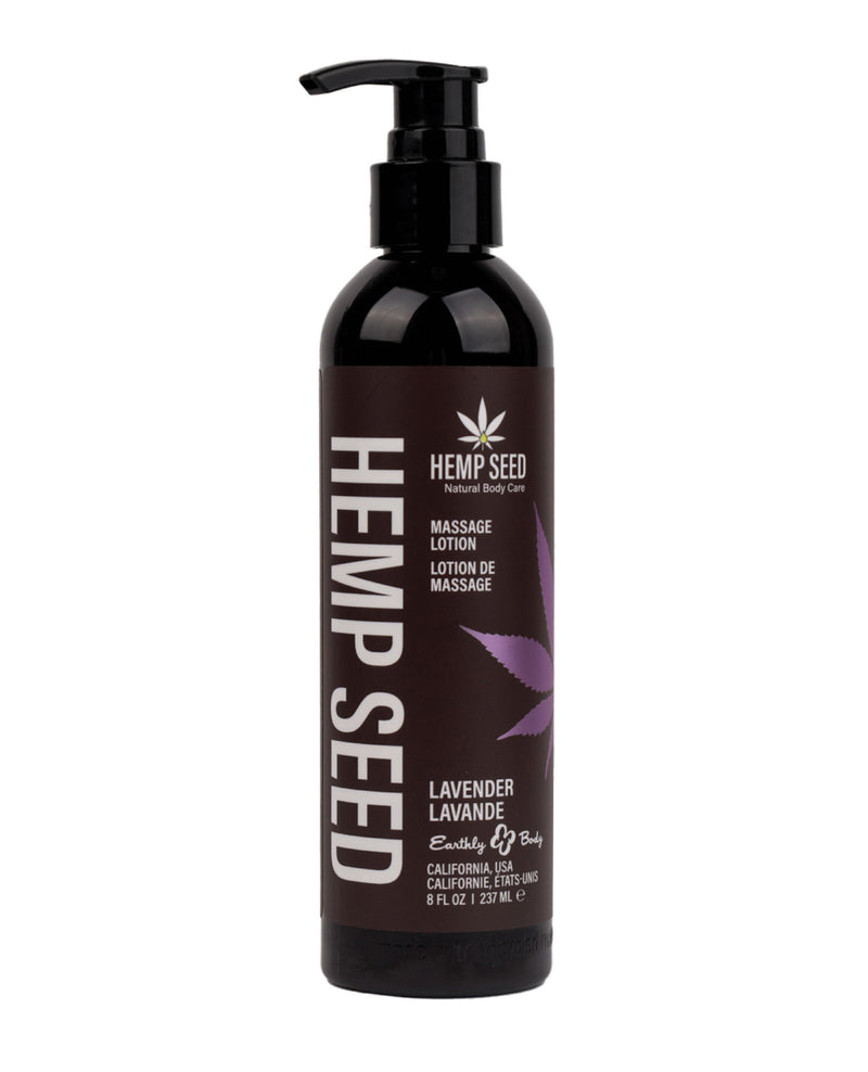 Load image into Gallery viewer, Earthly Body Hemp Seed Massage Lotion - 8 oz Lavender