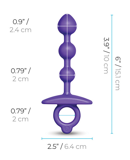 Load image into Gallery viewer, b-Vibe Zip Silicone Anal Beads