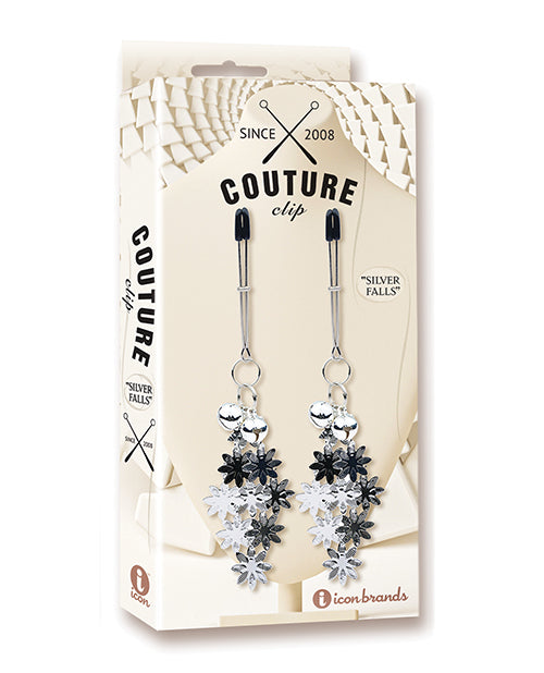 Încărcați imaginea în vizualizatorul Galerie, Couture Clips Luxury Nipple Clamps - Silver Falls