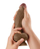 Afbeelding laden in Galerijviewer, Shaft Model N Flexskin Liquid Silicone 9.5" Side Curve Dong w/Balls - Oak