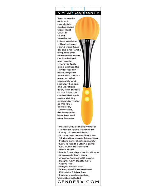 Załaduj obraz do przeglądarki galerii, Gender X Sunflower Double Ended Vibe - Yellow