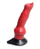 Cargue la imagen en el visor de la galería, Creature Cocks Hell-Hound Canine Penis Silicone Dildo - Red/Black
