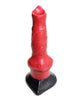 Cargue la imagen en el visor de la galería, Creature Cocks Hell-Hound Canine Penis Silicone Dildo - Red/Black