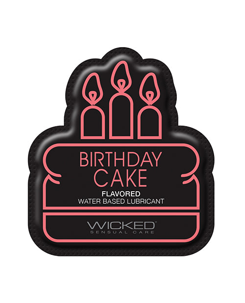Load image into Gallery viewer, Wicked Sensual Care Water Based Lubricant - .1 oz Birthday Cake