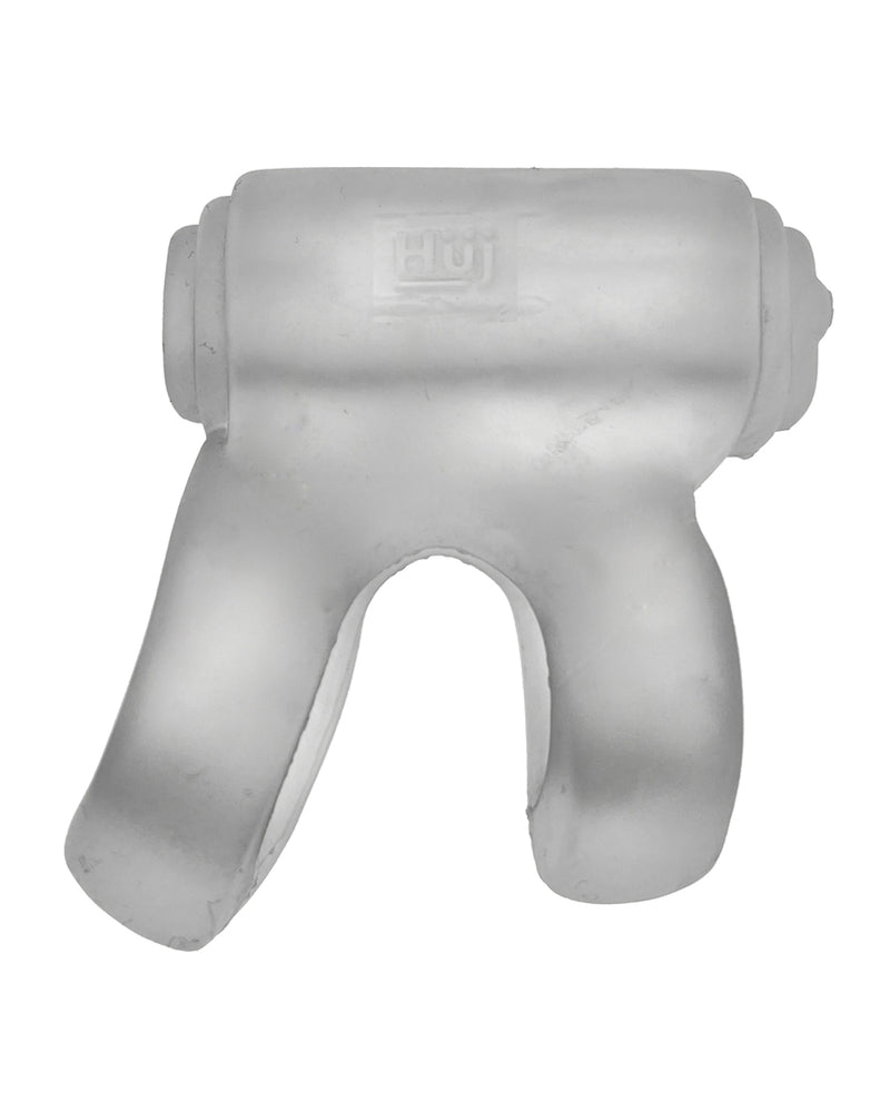 Load image into Gallery viewer, Hunky Junk Revhammer Shaft Vibe Ring - Clear Ice w/Blue Vibe