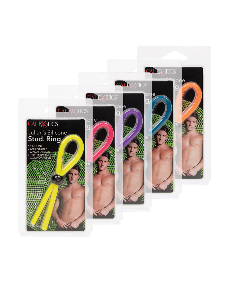 Load image into Gallery viewer, Julian's Silicone Stud Ring Assorted Colors Adjustable Enhancer