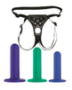 Load image into Gallery viewer, Nobu Tai Silicone Dildo Set w/Adjustable Strap On - 3 Piece Kit Assorted Colors