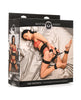 Załaduj obraz do przeglądarki galerii, Master Series Tied Temptress Thigh Harness w/Hog Tie Connector - Black