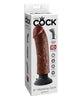 Cargue la imagen en el visor de la galería, King Cock 8" Vibrating Cock - Brown