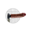 Cargue la imagen en el visor de la galería, King Cock 8" Vibrating Cock - Brown