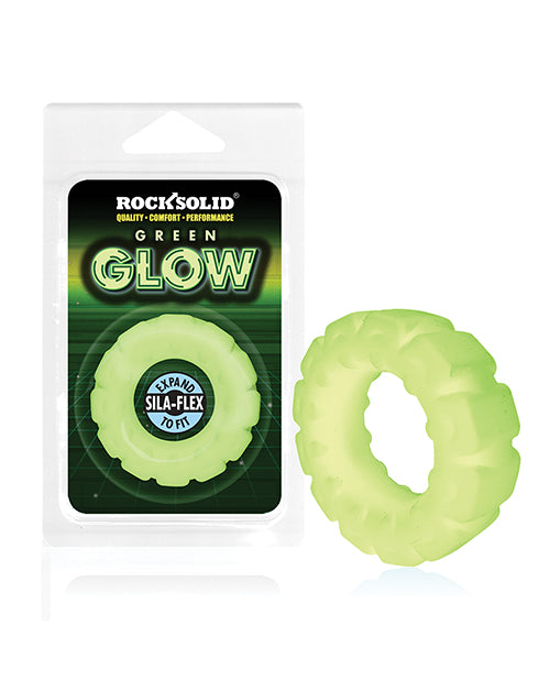 Cargue la imagen en el visor de la galería, Rock Solid Glow in the Dark The Tire Ring - Green
