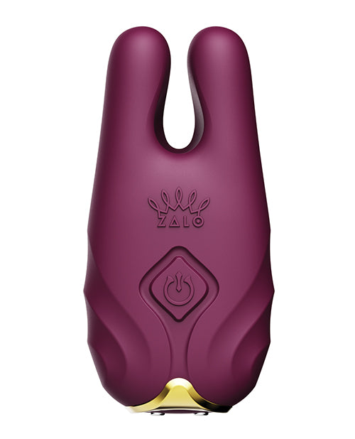 Afbeelding laden in Galerijviewer, ZALO Nave Vibrating Nipple Clamps - Velvet Purple
