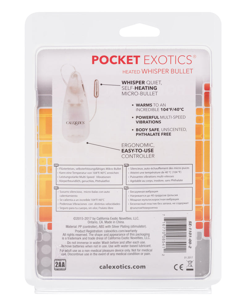 Load image into Gallery viewer, Pocket Exotics Heated Whisper Bullet - Silver