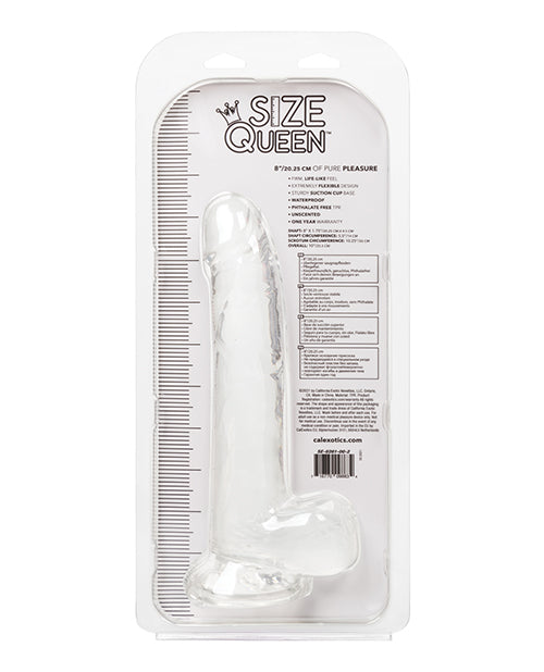 Load image into Gallery viewer, Size Queen 8" Dildo - Clear