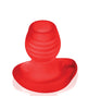 Indlæs billede i gallerifremviser, Oxballs Glowhole 1 Hollow Buttplug w/LED Insert Small - Red Morph