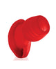 Indlæs billede i gallerifremviser, Oxballs Glowhole 1 Hollow Buttplug w/LED Insert Small - Red Morph