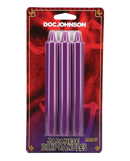 Załaduj obraz do przeglądarki galerii, Japanese Drip Candles - Pack of 3 Purple