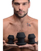 Indlæs billede i gallerifremviser, Master Series Gape-Grommets 3 pc Hollow Silicone Anal Dilator Set - Black