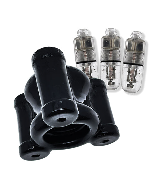Cargue la imagen en el visor de la galería, Oxballs Buzz Squeeze Ballstretcher Vibe - Black