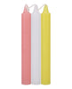 Load image into Gallery viewer, Japanese Drip Candles - Pack of 3 Pink/White/Yellow