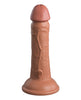 Încărcați imaginea în vizualizatorul Galerie, King Cock Elite 6" Dual Density Vibrating Silicone Cock - Tan
