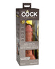Încărcați imaginea în vizualizatorul Galerie, King Cock Elite 6" Dual Density Vibrating Silicone Cock - Tan