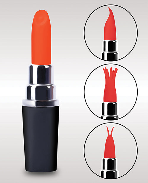 Load image into Gallery viewer, Xgen Bodywand Date Night Kiss Kiss Lipstick Vibe - Black/Red