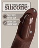 Ladda bilden i Galleri Viewer, King Cock Elite 8" Dual Density Silicone Cock - Brown