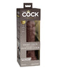 Ladda bilden i Galleri Viewer, King Cock Elite 8" Dual Density Silicone Cock - Brown