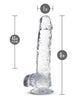 Ladda bilden i Galleri Viewer, Blush Naturally Yours 6 Inch Crystalline Dildo Diamond Suction Cup Base