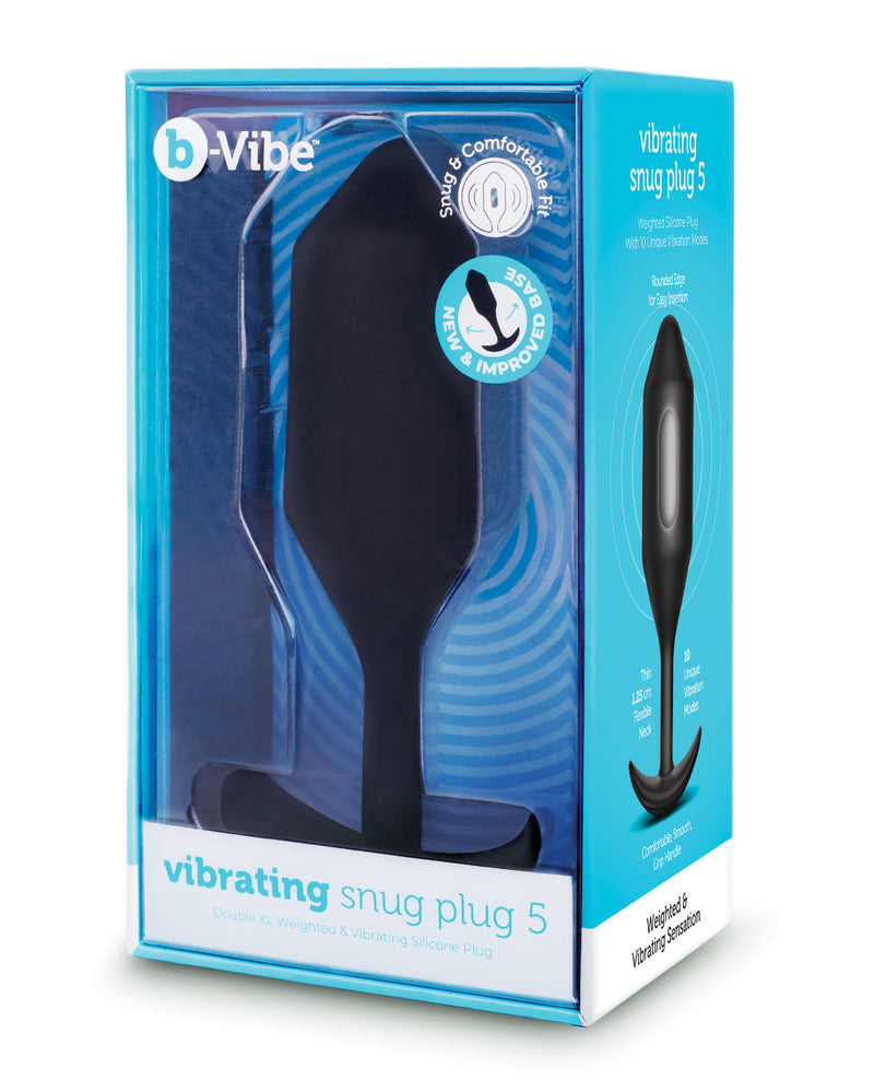 Indlæs billede i gallerifremviser, b-Vibe Vibrating Snug Plug - XXLarge Black