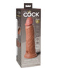 Charger l'image dans la visionneuse de la galerie, King Cock Elite 8" Dual Density Vibrating Silicone Cock - Tan