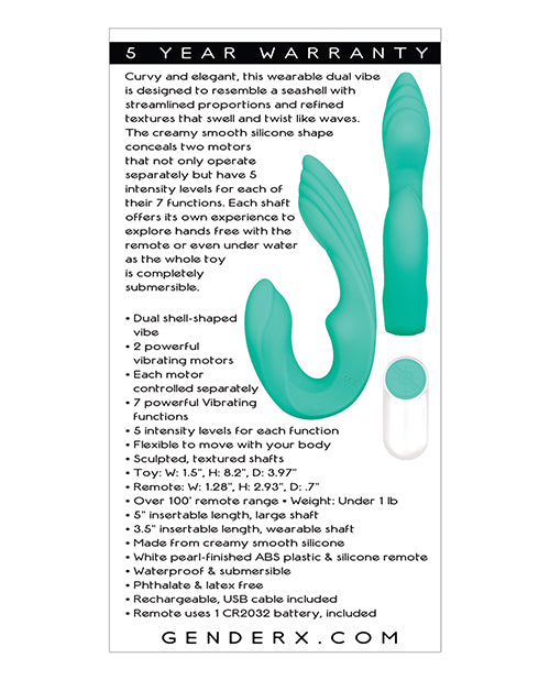 Charger l'image dans la visionneuse de la galerie, Gender X Strapless Seashell - Teal
