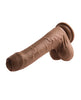 Bild in den Galerie-Viewer laden, Evolved Peek A Boo Vibrating Dildo - Dark