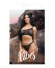 Încărcați imaginea în vizualizatorul Galerie, Vibes Bad Bitch One Shoulder Bling Bralette & Panty Black M/L
