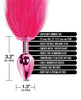 Bild in den Galerie-Viewer laden, Nixie Metall-Butt-Plug mit Kunstpelzschwanz - Pink Metallic