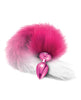 Bild in den Galerie-Viewer laden, Nixie Metall-Butt-Plug mit Kunstpelzschwanz - Pink Metallic