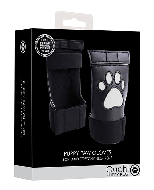 Load image into Gallery viewer, Shots Ouch Puppy Play Paw Cut-Out Gloves - White