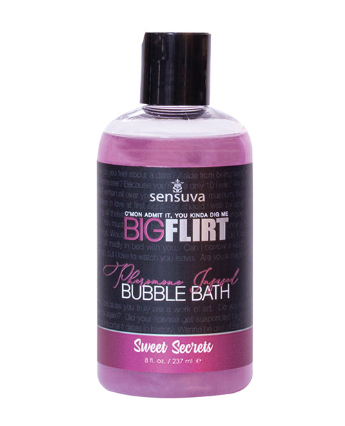 Lataa kuva gallerian katseluohjelmaan, Sensuva Big Flirt Pheromone Bubble Bath - 8 oz Sweet Secrets
