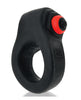 Cargue la imagen en el visor de la galería, Hunkyjunk Revring Cock Ring w/Vibe - Tar w/Red Vibe