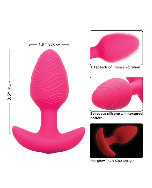 Ladda bilden i Galleri Viewer, Cheeky Glow in the Dark Vibrating Butt Plug - Pink
