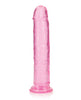 Încărcați imaginea în vizualizatorul Galerie, Shots RealRock Crystal Clear 9" Straight Dildo w/Suction Cup - Pink