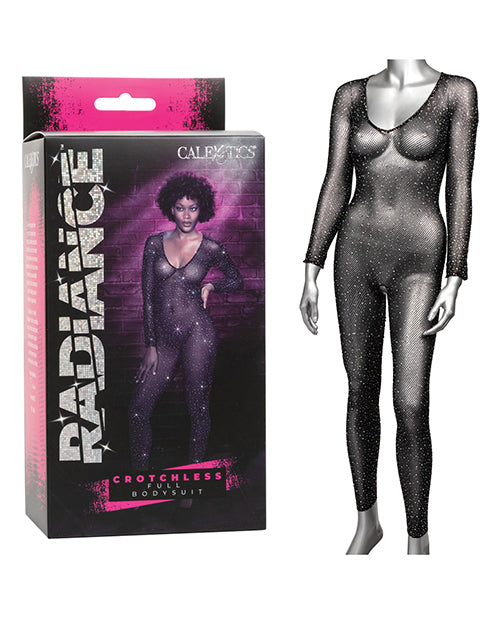 Load image into Gallery viewer, Radiance Crotchless Full Body Suit Black O/S