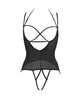 Indlæs billede i gallerifremviser, Allure Angelina Sheer Mesh Under Bust Teddy Black S/M
