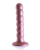 Indlæs billede i gallerifremviser, Shots Ouch 5" Beaded G-Spot Dildo - Rose Gold