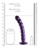 Bild in den Galerie-Viewer laden, Shots Ouch 8" Beaded G-Spot Dildo - Metallic Purple