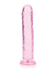 Załaduj obraz do przeglądarki galerii, Shots RealRock Crystal Clear 8" Straight Dildo w/Suction Cup - Pink