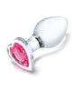 Încărcați imaginea în vizualizatorul Galerie, Glas 3 pc Heart Jewel Glass Anal Training Kit